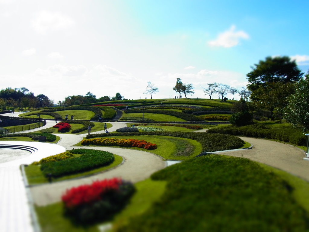 ミニチュア・馬見丘陵公園。