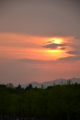 今日の夕焼け
