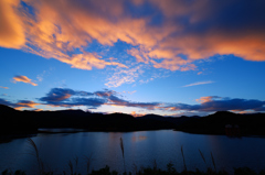 雨上がりの夕空