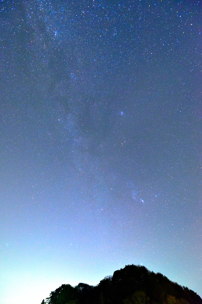 天の川と冬の星座