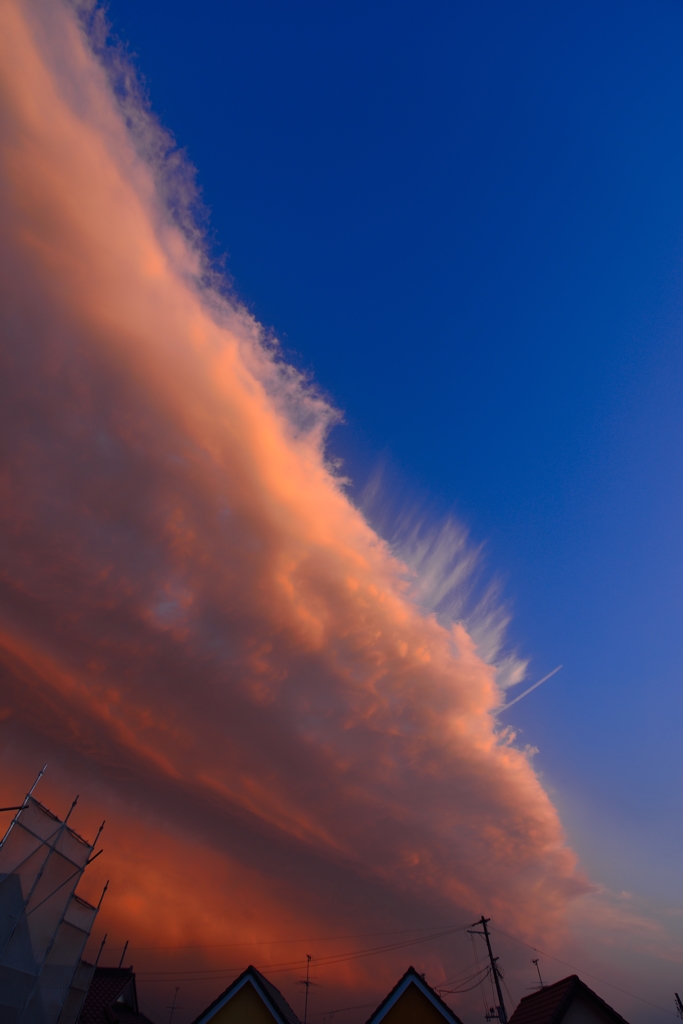 雨上がりの夕空再び