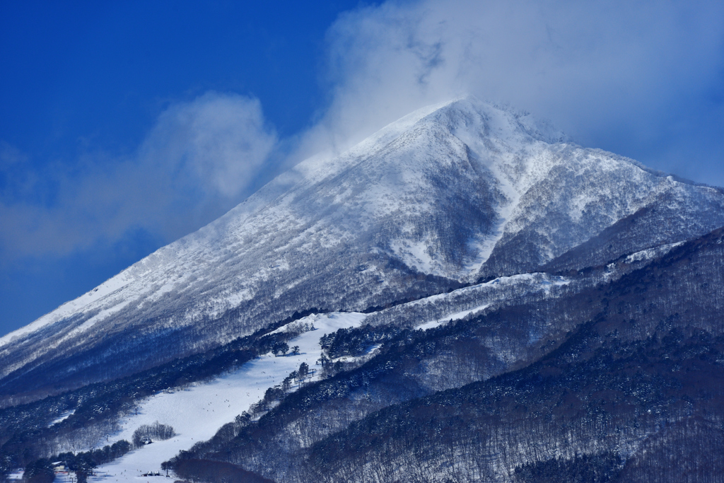 雪雲晴れて