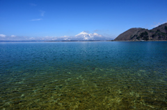 猪苗代湖と磐梯山