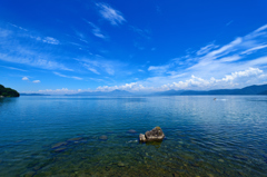 真夏の湖景