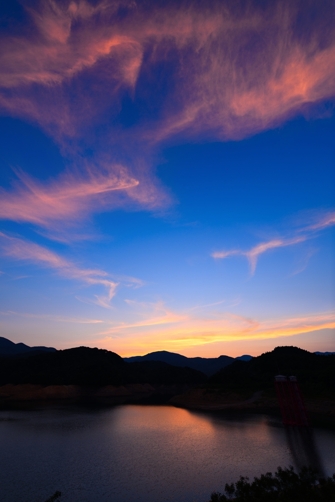 夕焼け雲模様