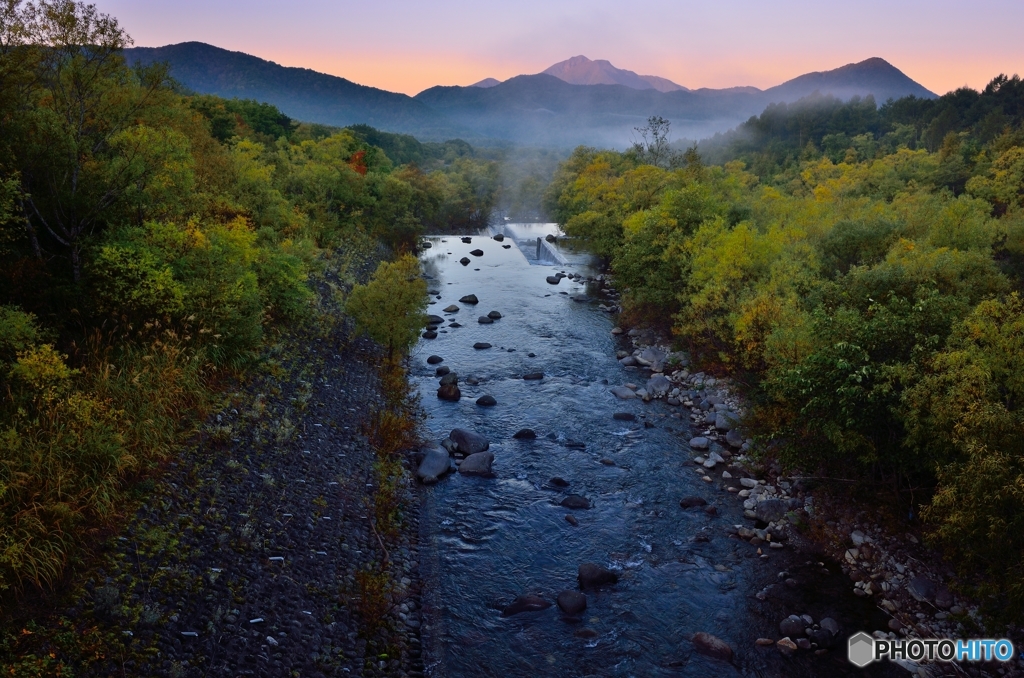 裏から磐梯山
