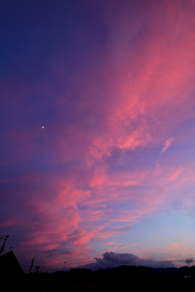 夏至の夕焼け