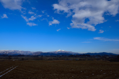 安達太良山のある風景
