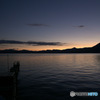 支笏湖の日没