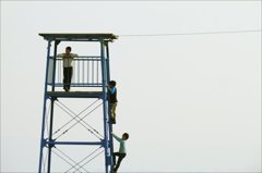 海辺にて