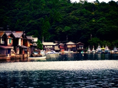 舟屋の町並み