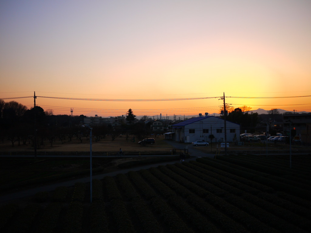 かすかに富士山