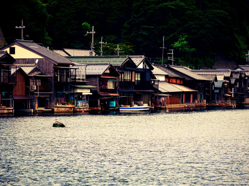 舟屋の町並み