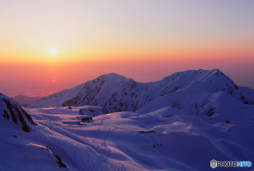 立山の夕景　2
