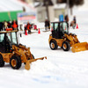 除雪作業ミニチュア風