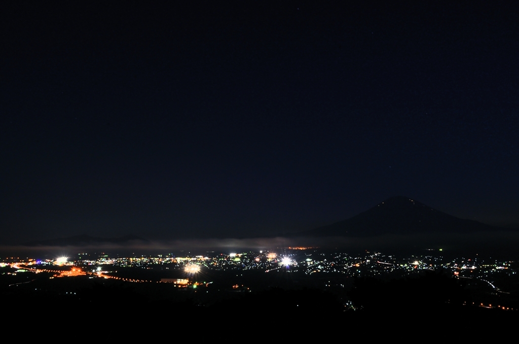 夜景　富士山