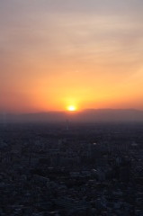 新宿の夕暮れ
