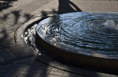 splashing from a fountain