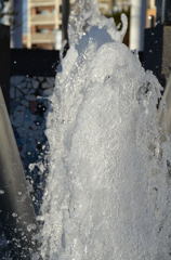 splashing from a fountain