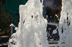 splashing from a fountain