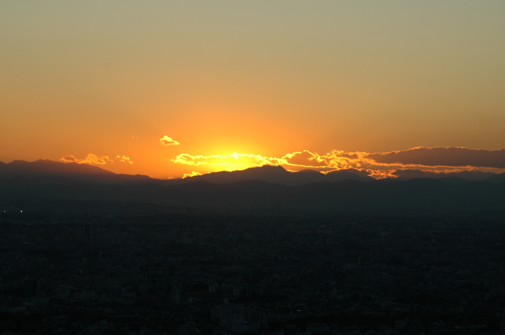 サンシャイン６０から見る夕日