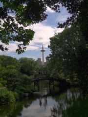 towerのある風景＠日本庭園