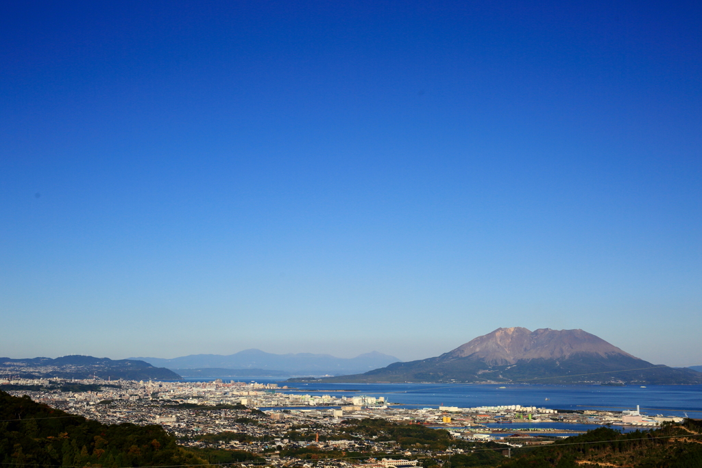 晴天の桜島