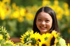 The  smile and　sunflower !