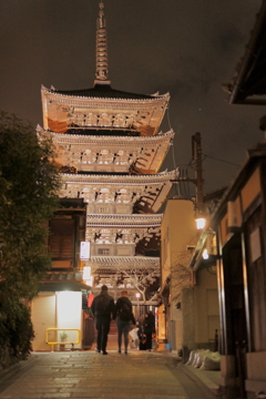 A walk at night.