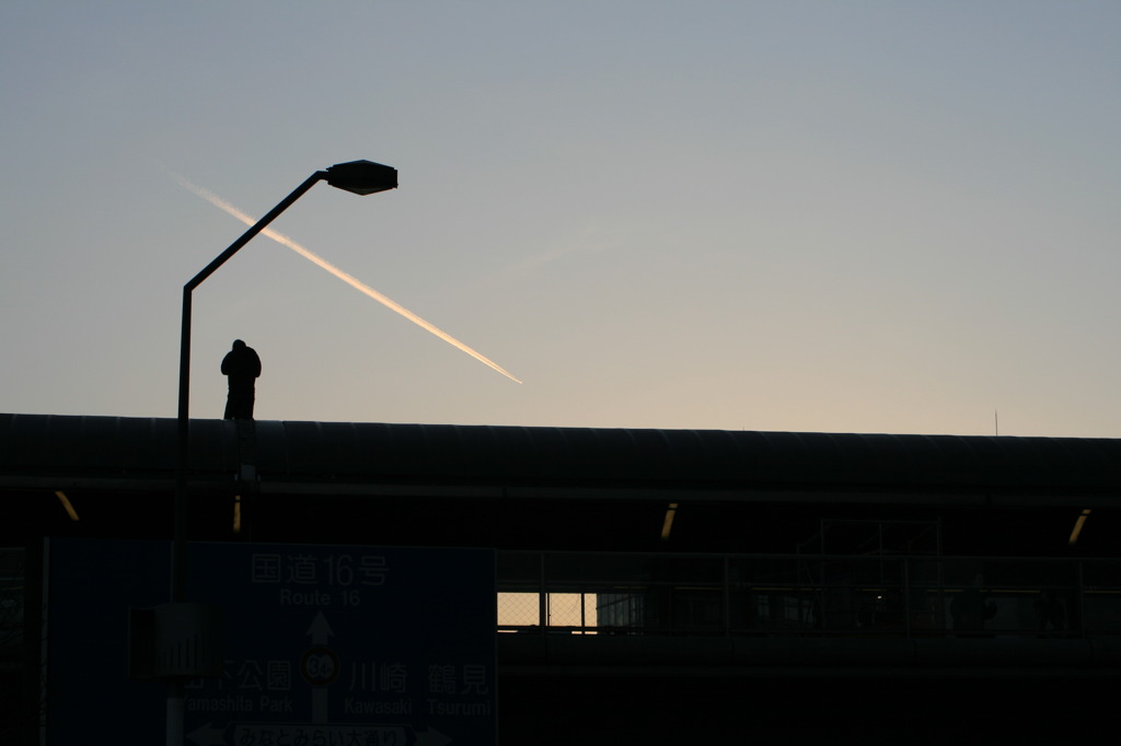 横浜の夕暮れ