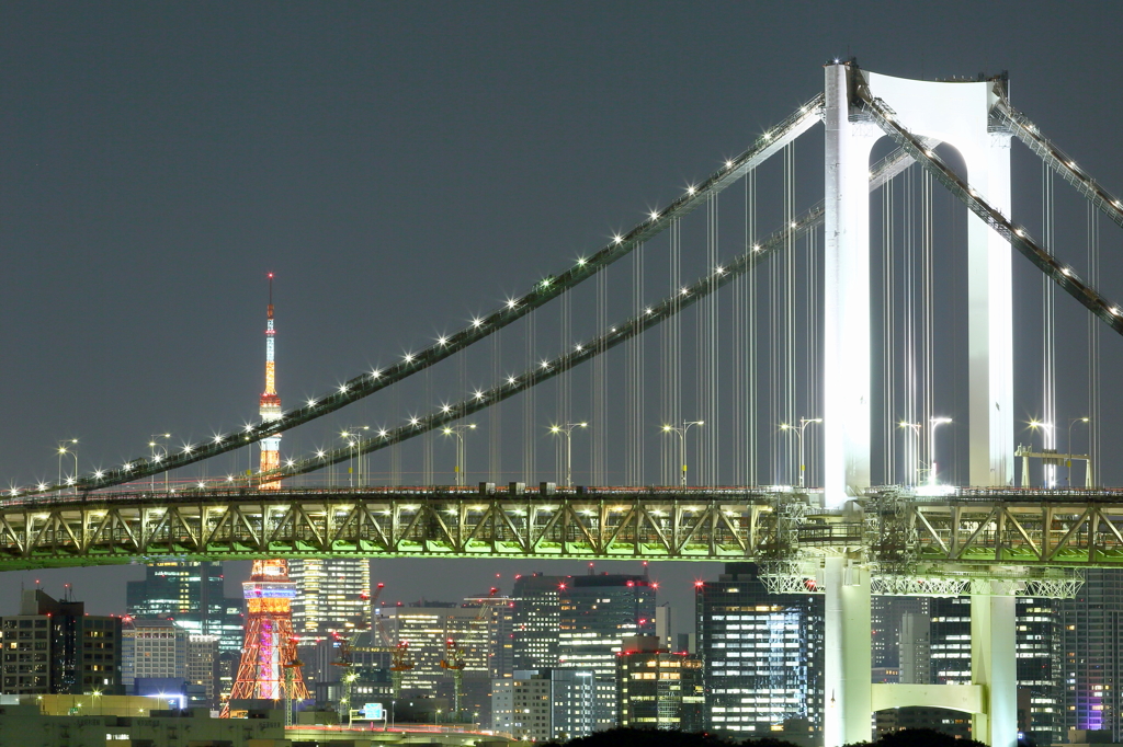 Night view of Tokyo.