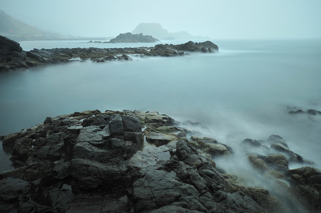 Rainy day at the beach