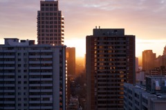 冬の夕暮れ