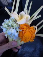 歓迎のお花
