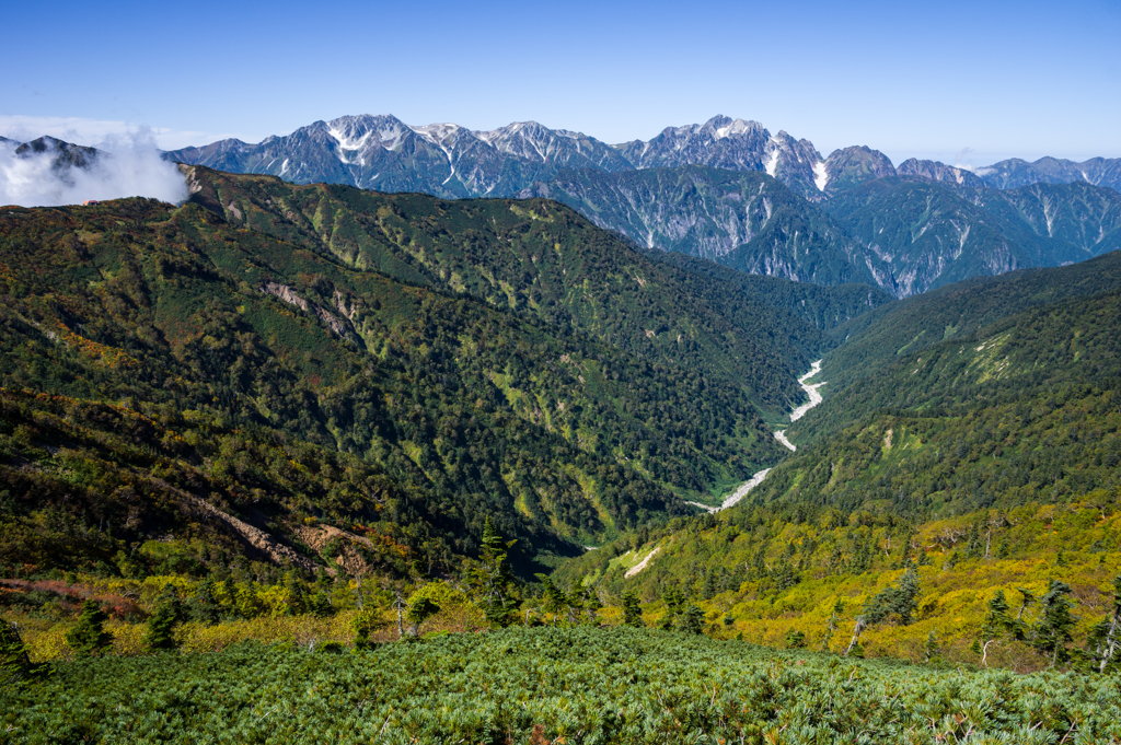 剱・立山を望む