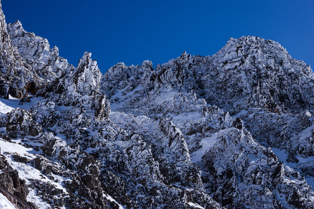 岩と雪