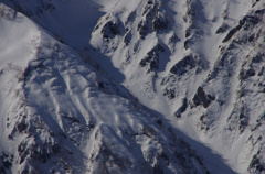 春の雪山