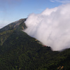 山小屋のある風景　-雲に飲まれる-