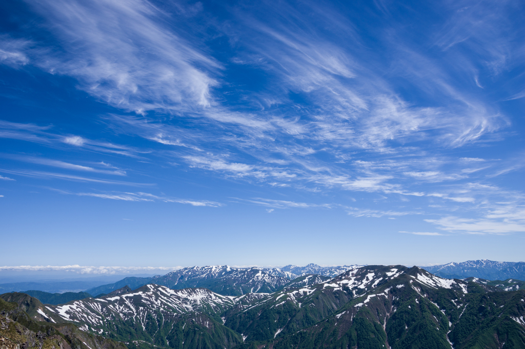 山上の空