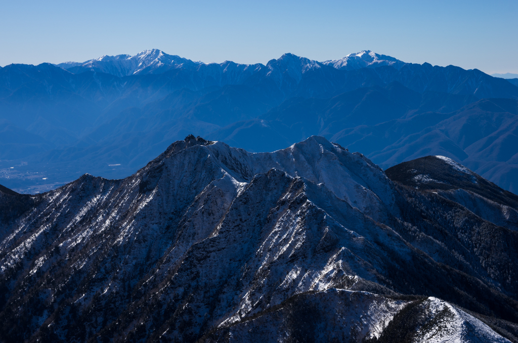 赤岳山頂より