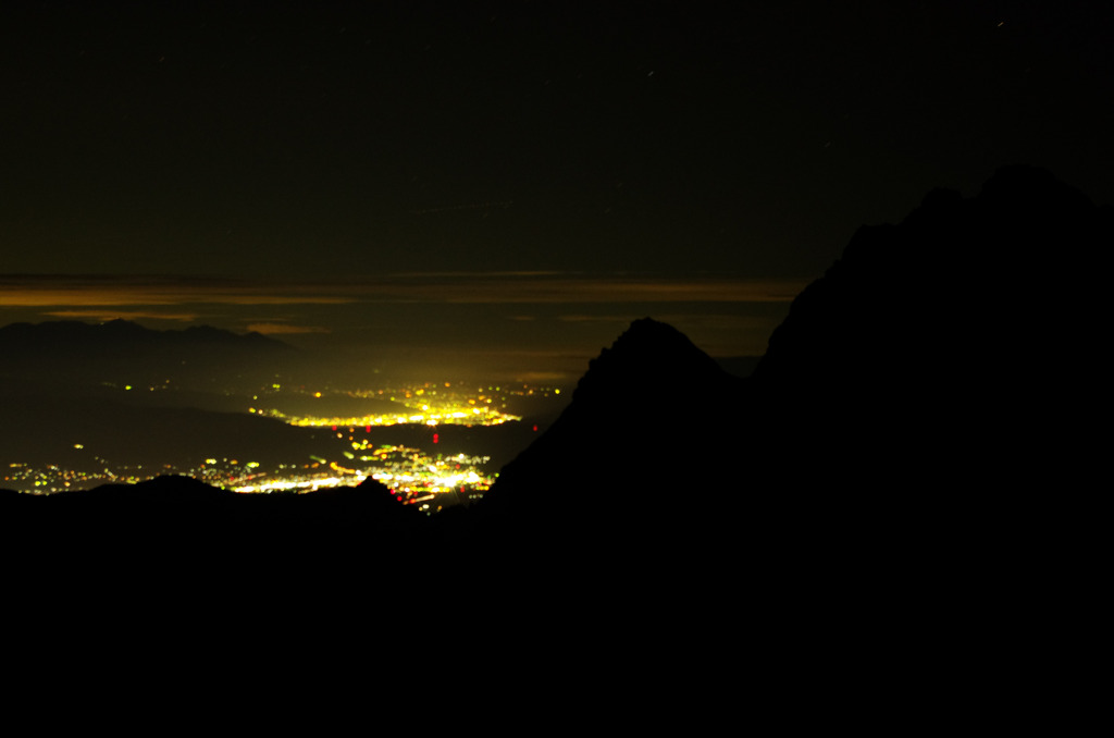 標高3000mからの夜景