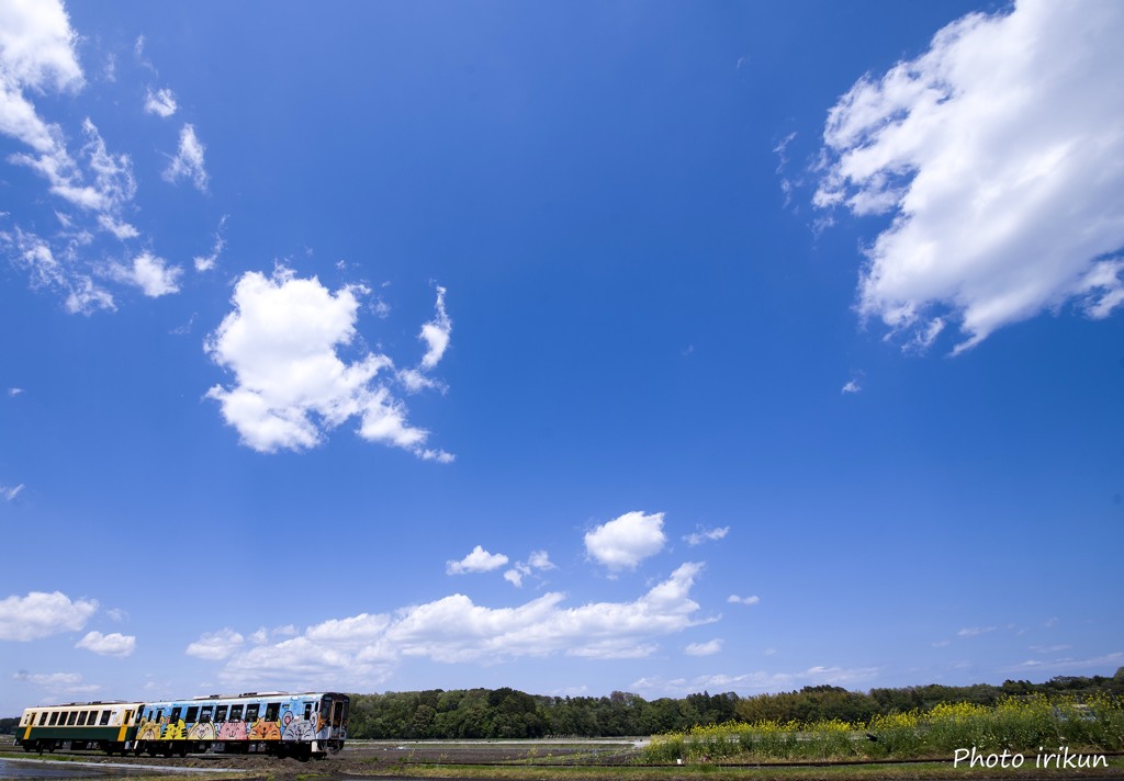 青空と湊鐵道