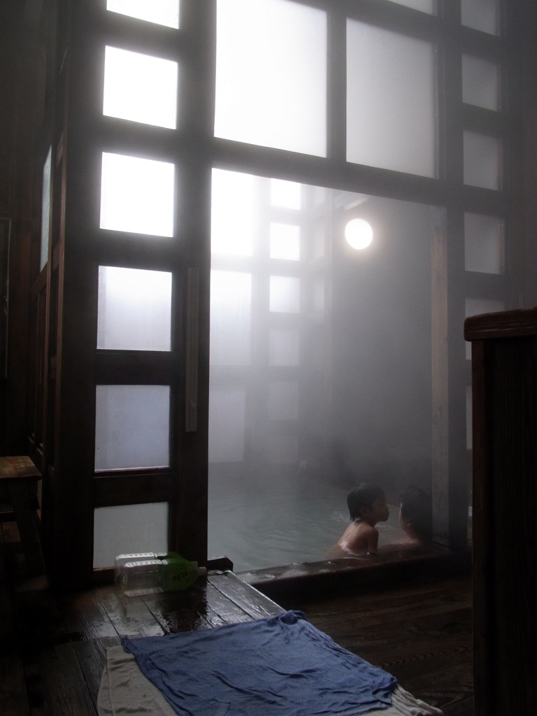 真冬の共同浴場