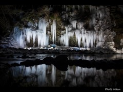 三十槌の氷柱