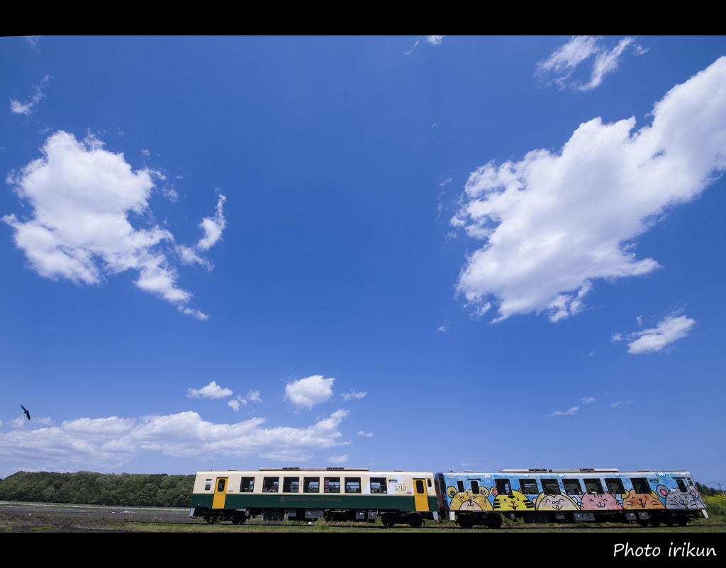 青空とかわいい海浜鉄道