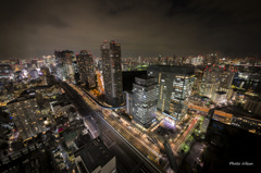 貿易センタービルより曇り空の東京