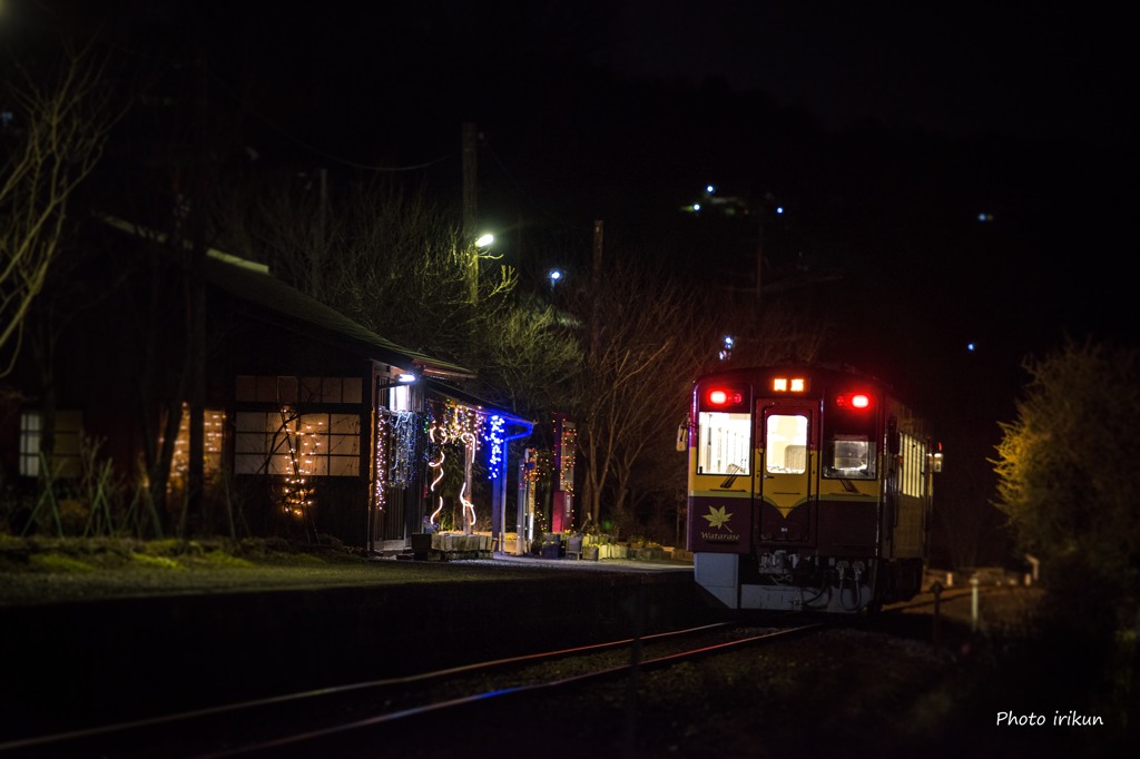 夜...上神梅駅