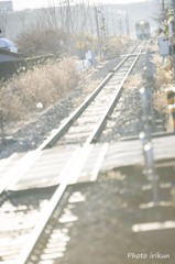 朝のホーム