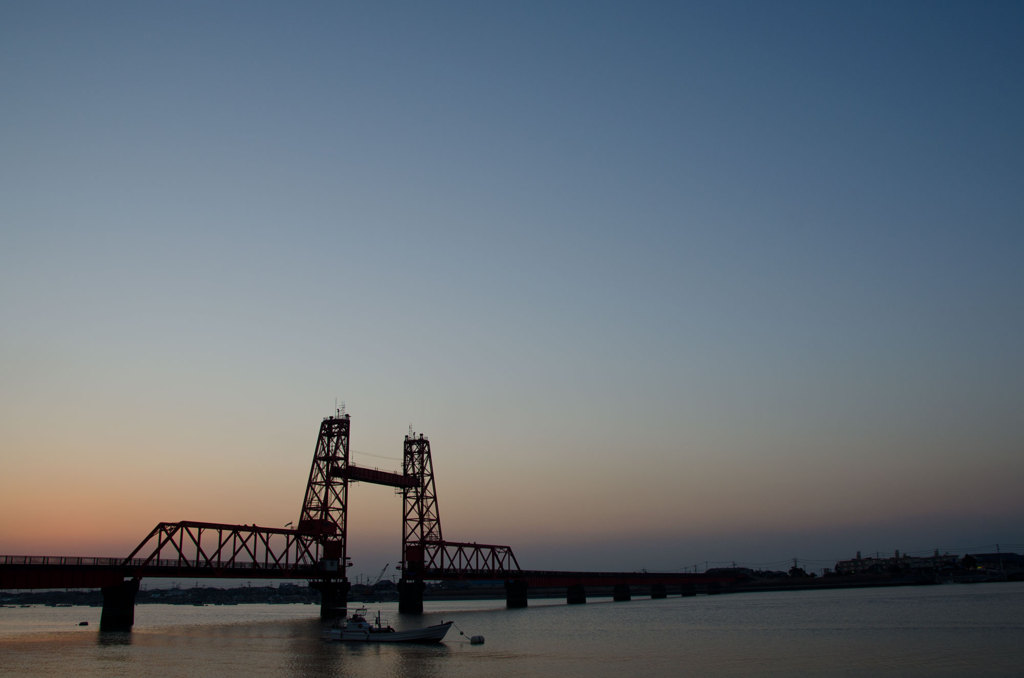 昇開橋の夕暮れ