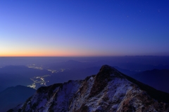 山岳星景と山岳夜景